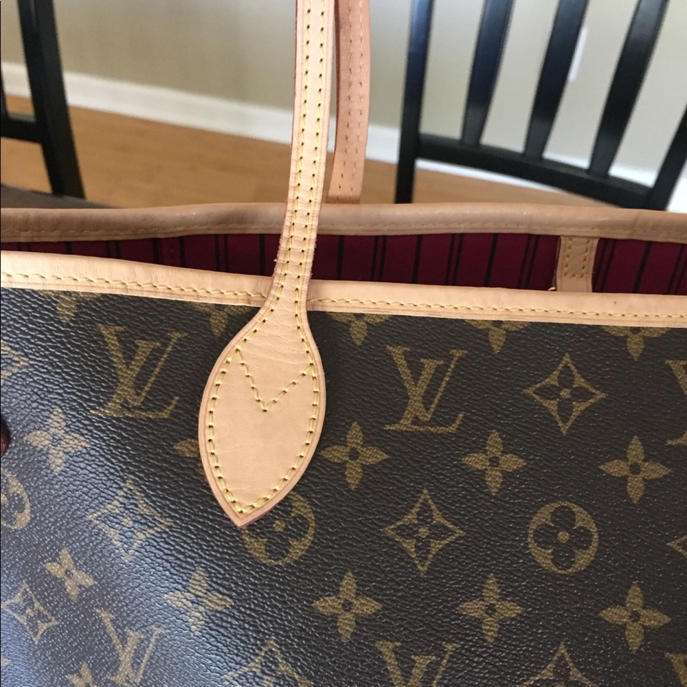 SOLD. Authentic LV Neverfull Mm in Pivoine - Picture 3 of 8